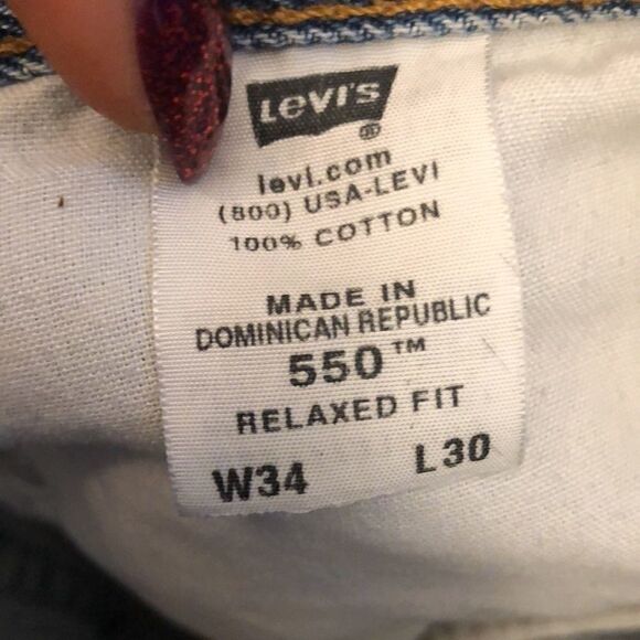 Levi Strauss denim cut off jean shorts - Picture 4 of 6